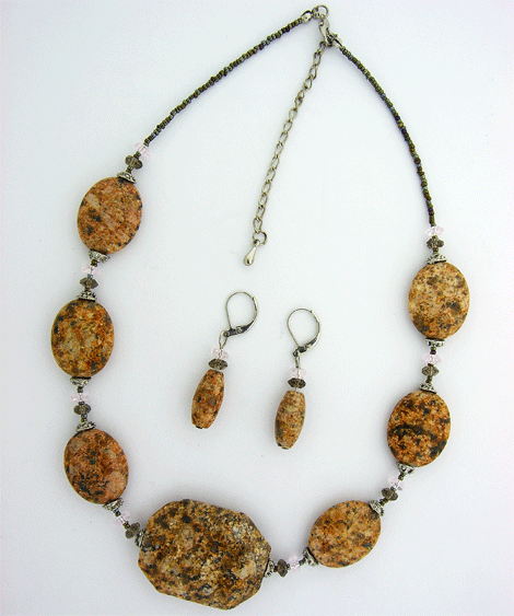Picture Jasper  Necklace & Earrings