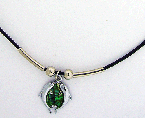 Two Kissing Dolphin Pendent 