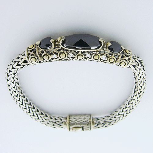 Sterling Silver Black Onyx Bracelet