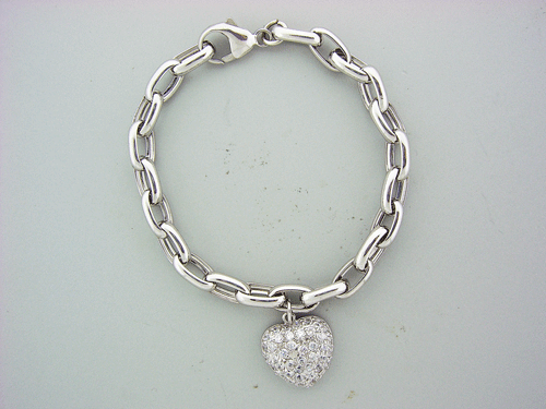 Silver Heart Bracelet