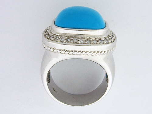 Sky Blue Turquoise Ring